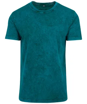 Acid washed tee | Teal/Black