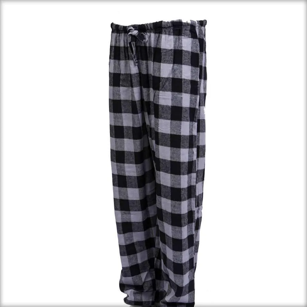 Black Checkered Pajama For Women