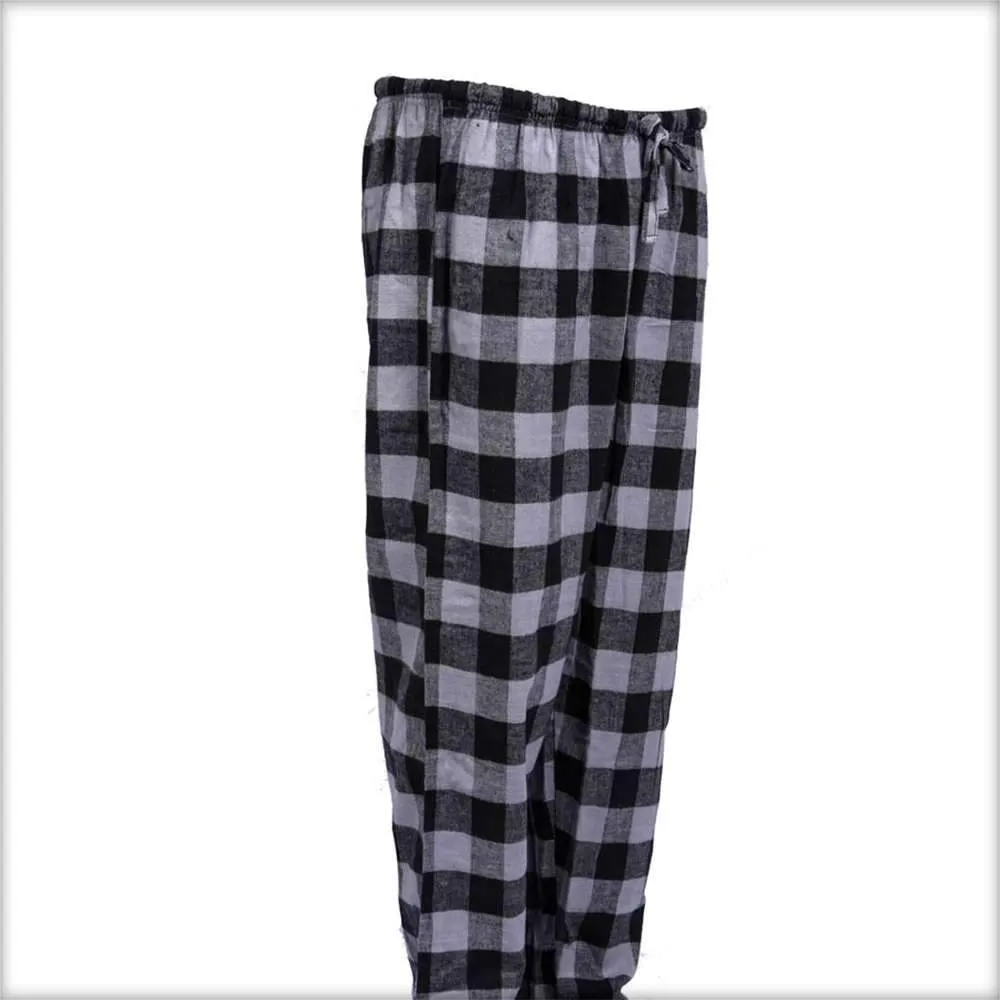 Black Checkered Pajama For Women