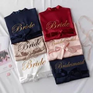 Bridesmaid & Bride Satin Robes