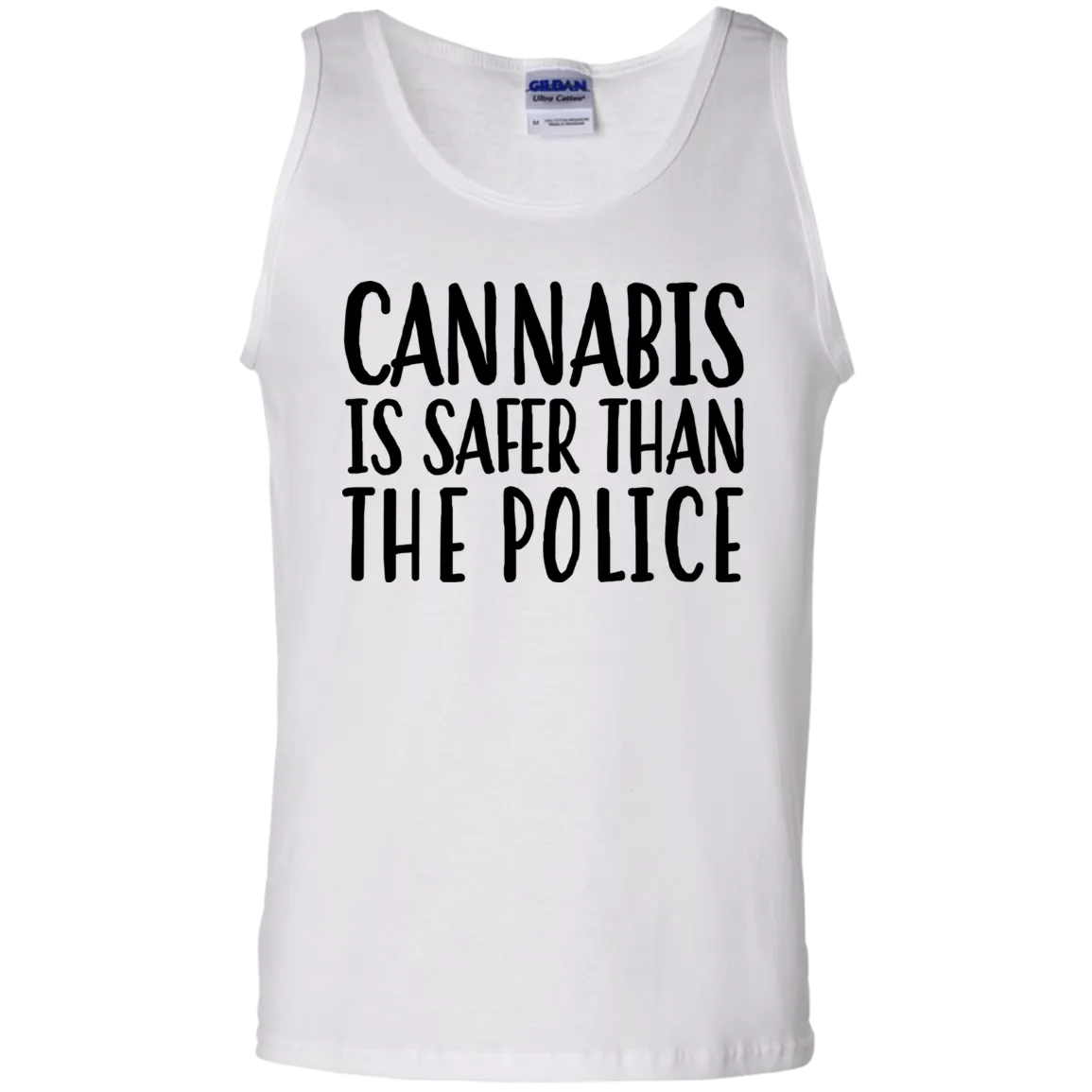 Cannabis I Safer Than Police Tank Top