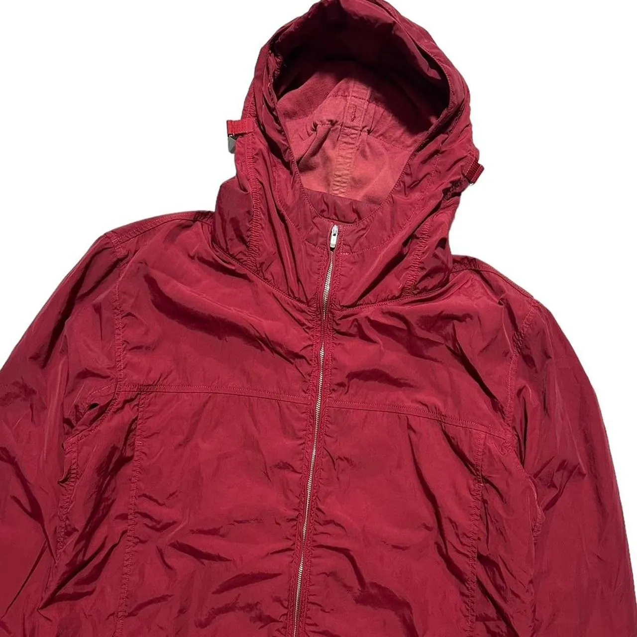 CP Company Red Nylon Watchviewer Jacket