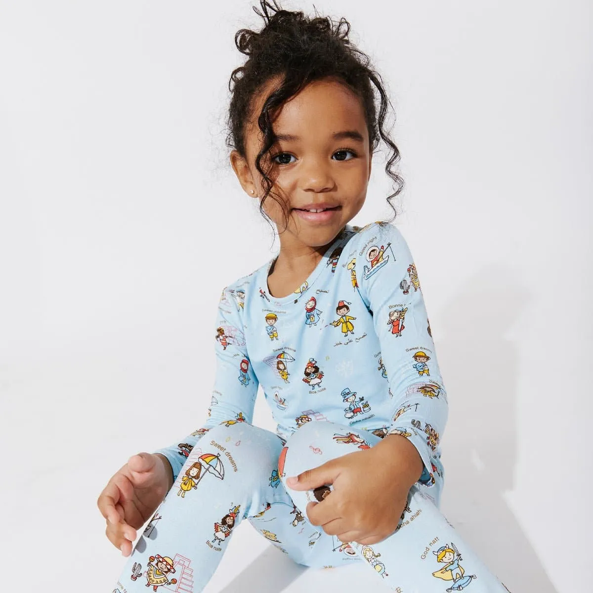 Goodnight World Bamboo Kids Pajamas