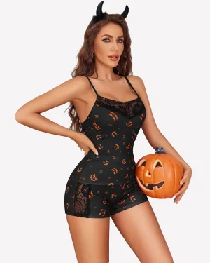 Halloween Lace Pajamas Set