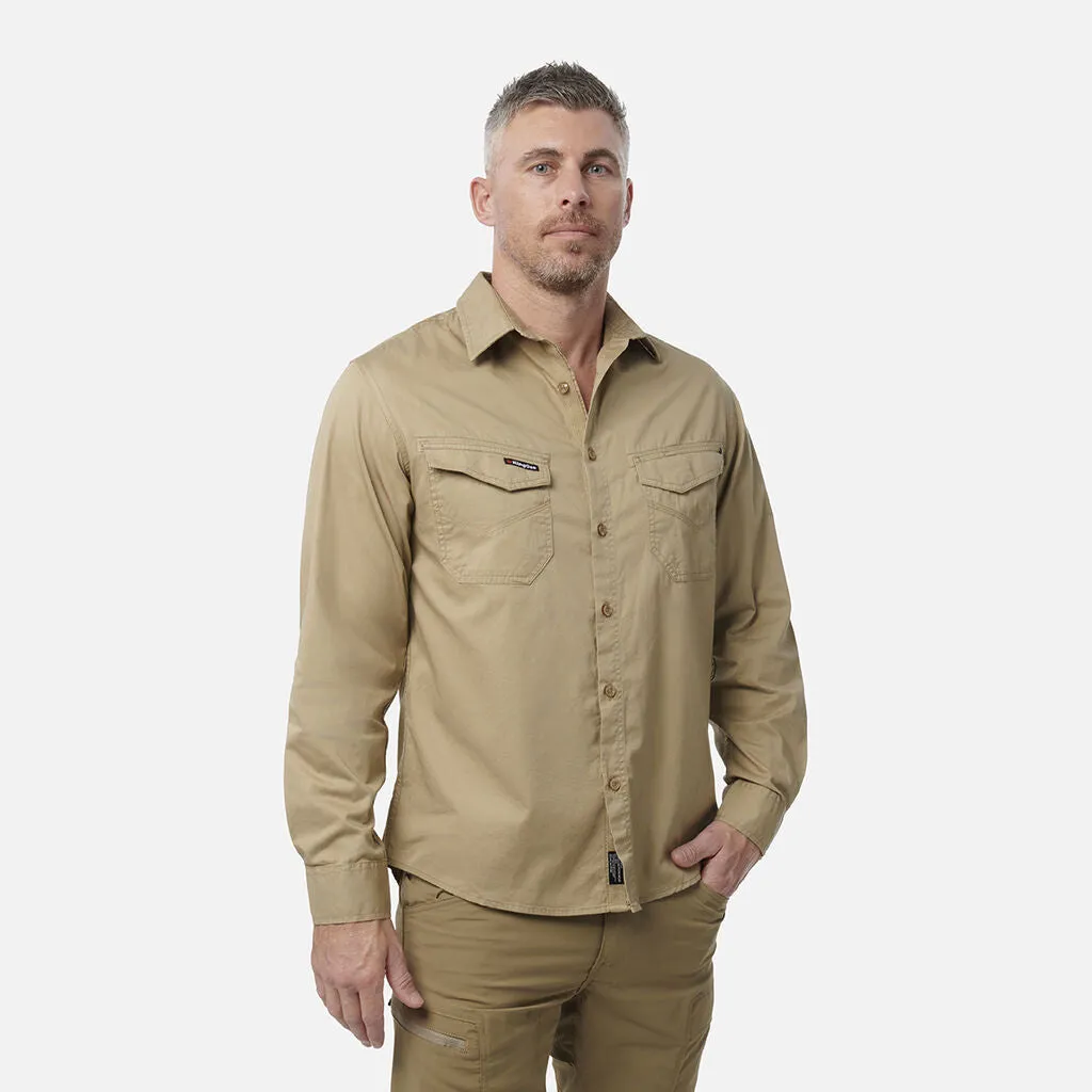 King Gee Tradies Lightweight Cotton Drill Long Sleeve Work Shirt (K14350)