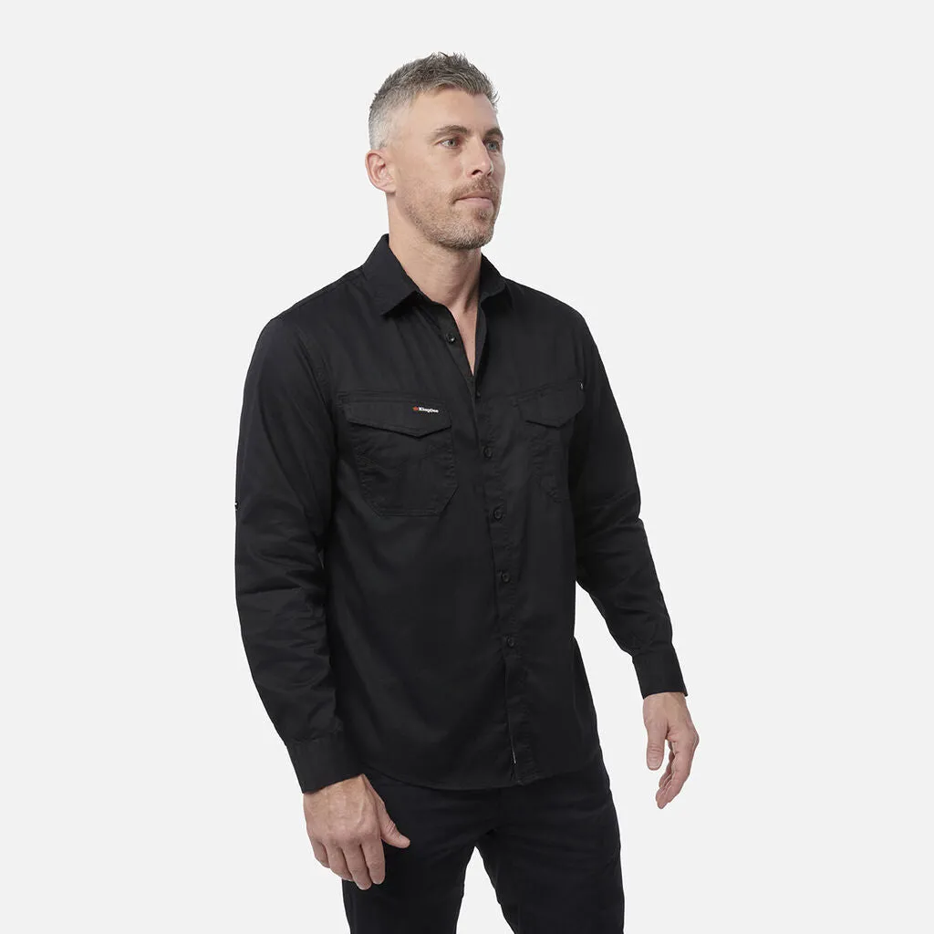 King Gee Tradies Lightweight Cotton Drill Long Sleeve Work Shirt (K14350)