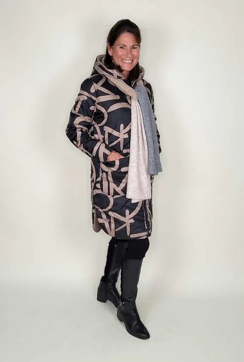 La Donna Reversible Coat "Two Sides"