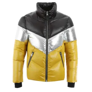 Mackage Greg Jacket in Black, Silver & Yellow