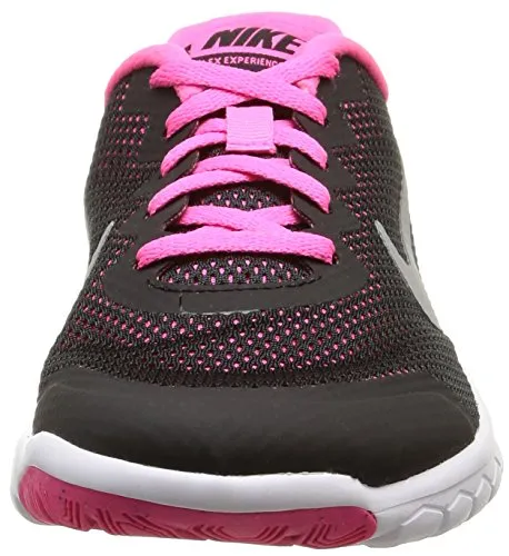 Nike Girls Flex Experience 4 (GS) Black/M Silv Running Shoes-3.5 UK (749818-001)