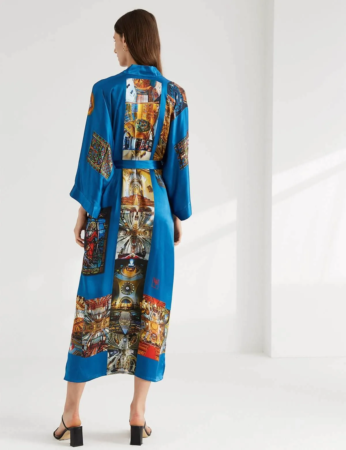 Paris Cathedral Kimono Robe