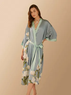 Peony Floral Kimono Robe