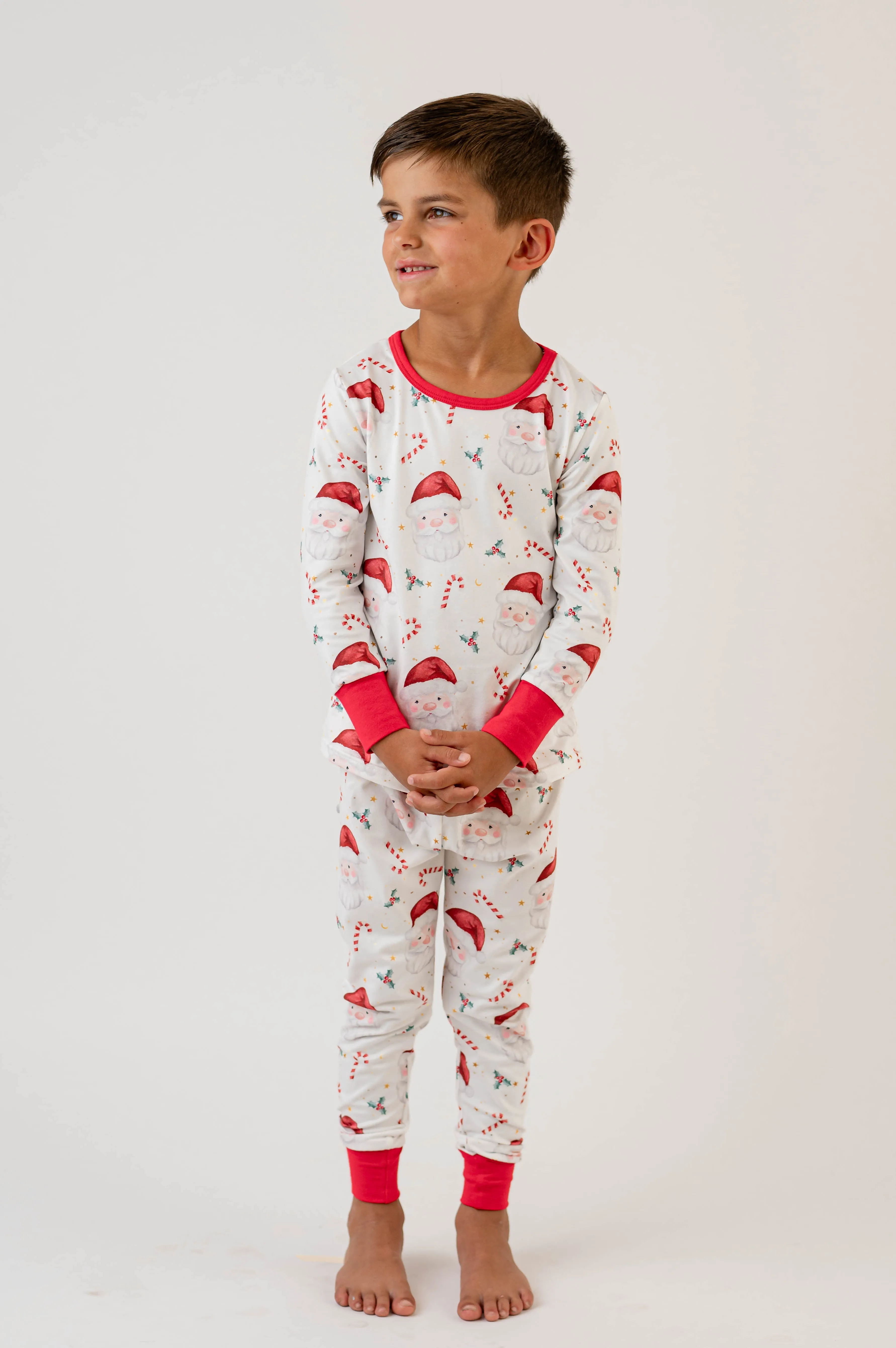 SANTA & CANDY CANE UNISEX PAJAMAS